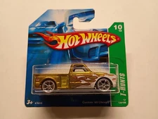 2007 Hot Wheels Custom 69 Chevy Pickup Super Treasure Hunt. VHTF Short Card