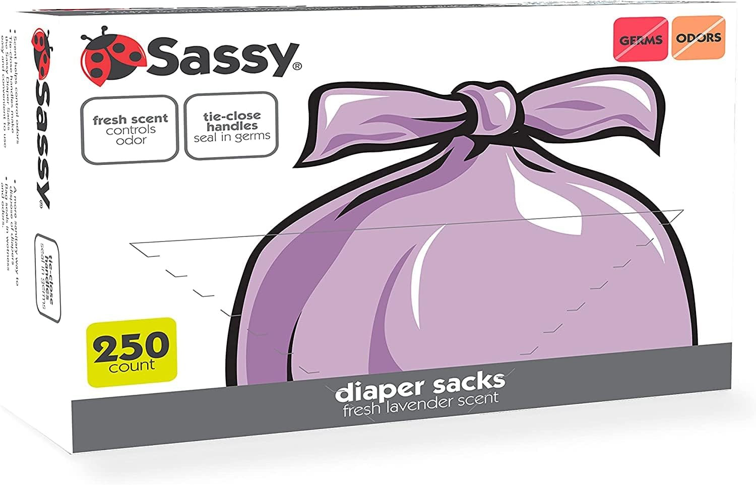 Sacks, Lavender Scented, Easy-to-tie, Diaper D