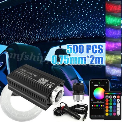 500PCS CAR HOME HEADLINER STAR LIGHT KIT ROOF TWINKLE CEILING LIGHTS FIBER OPTIC