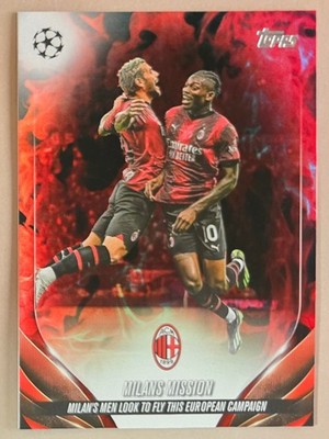 2023-24 Topps UCC ''Milans Mission'' Red Inferno Foil SP #29 AC Milan Color Match