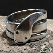 925 Silver Snake Wrap Band Ring