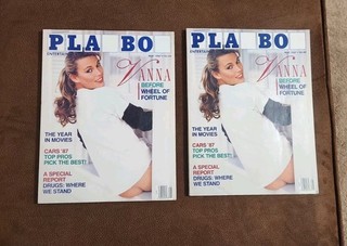 Playboy Magazines (lot of 2) Vanna White Wheel Of Fortune Issues May 1987