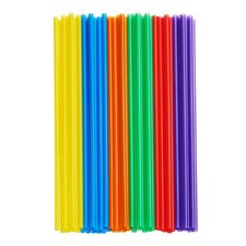 Comfy Package 200 Pack 10.02" High Long Plastic Straws, Disposable Drinking...