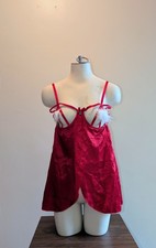 Vintage Fredericks Of Hollywood Open Cup Christmas Lingerie