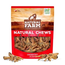 Nail-Free Chicken Feet Dog Treats 20 Pack , 100 Free-Range Air Dried Chicke...