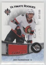 2022 Upper Deck Ultimate Collection Rookies Jersey /599 Jake Sanderson #196 1m2e