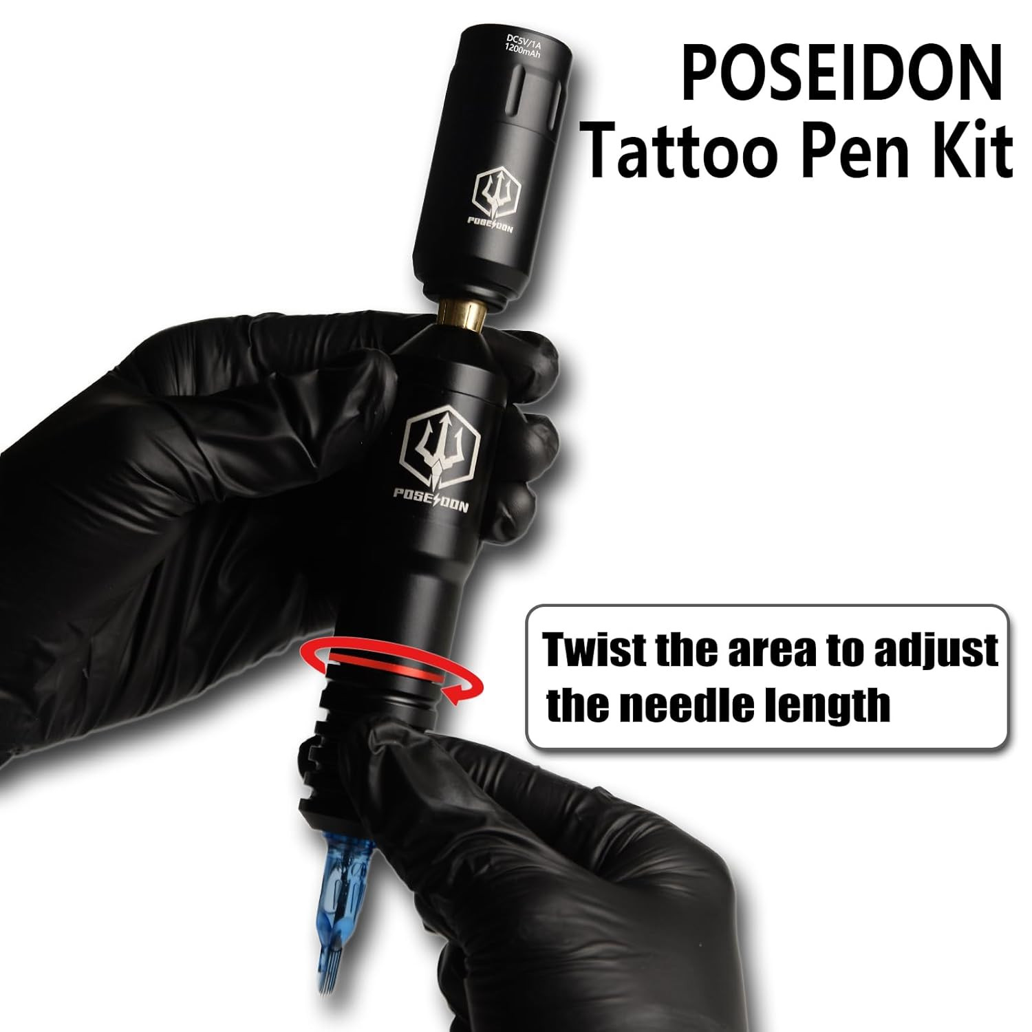 Wireless Tattoo Pen Kit with Power Supply and 40PCS Cartridge Needles