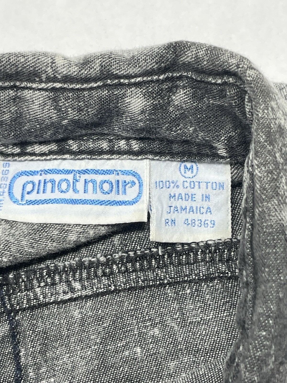 Gray Acid Wash Oversized Button Shacket Jacket Si… - image 19