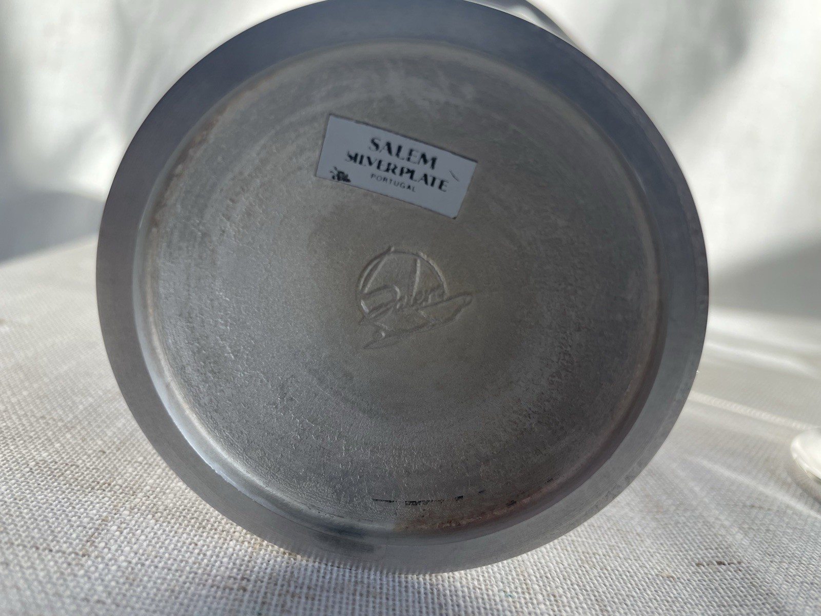 Two Vintage Salem Portuguese Silverplated Champagne Coupe Wine Goblet 4 5/8"