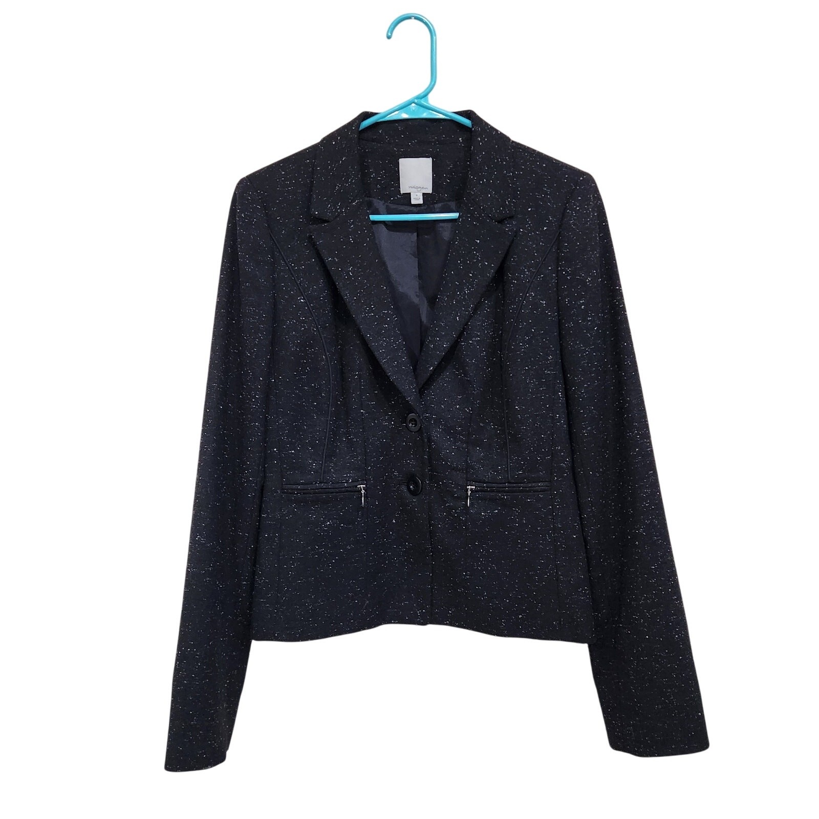 Halogen Two Button Blazer Single Breasted Wool Si… - image 1