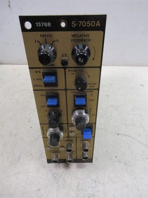 WPI S-7050A Voltage Patch Clamp Module Plug-In World Precision Instruments