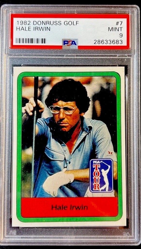 Hale Irwin 1982 Donruss Golf Stars #7 PSA 9 MINT Vintage PGA Tour Card