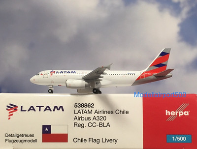 Herpa Wings 1:500  Airbus A320  LATAM  CC-BLA  538862  Modellairport500