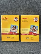 2 Kodak Premium Photo Paper 4 x 6 Gloss Instant Dry 100 Sheets Lot of 2