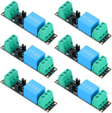 6Pcs DC 3.3V Relay Module 1 Channel Optocoupler Module 3V/3.3V Relay Isolated Dr