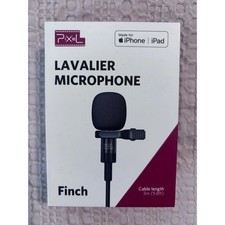 Pixel Lavalier Microphone iPhone iPad Lightning Omnidirectional 10ft Clip-On Mic