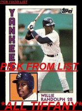 1984-1991 Topps TIFFANY Yankees EX-MT/NM Pick From List All PICTURED qq2