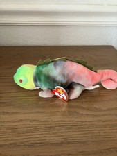 Ty Beanie Baby 9 inch Rainbow The Iguana Chameleon Toy