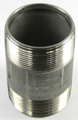 2'' x 3-1/2'' NPT x OAL Pipe Nipple - Seamless - 316 Stainless Steel - SCH 40