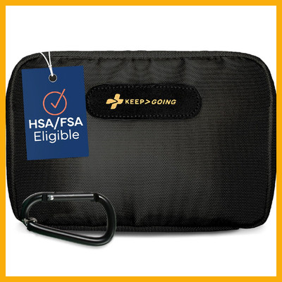 KeepGoing Travel First Aid Kit for Car, Home, Hiking, Camping and Outdoor Emerge