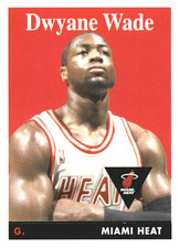 2008-09 Topps 1958-59 Variations #100 Dwyane Wade BAD CORNER Miami Heat HOF