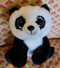 TY Beanie Baby BABOO the Panda Glitter Eyes 6 inch Plush Stuffed Toy Animal Lovi