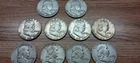 10.  Franklin Half Dollars 1948 -1963..