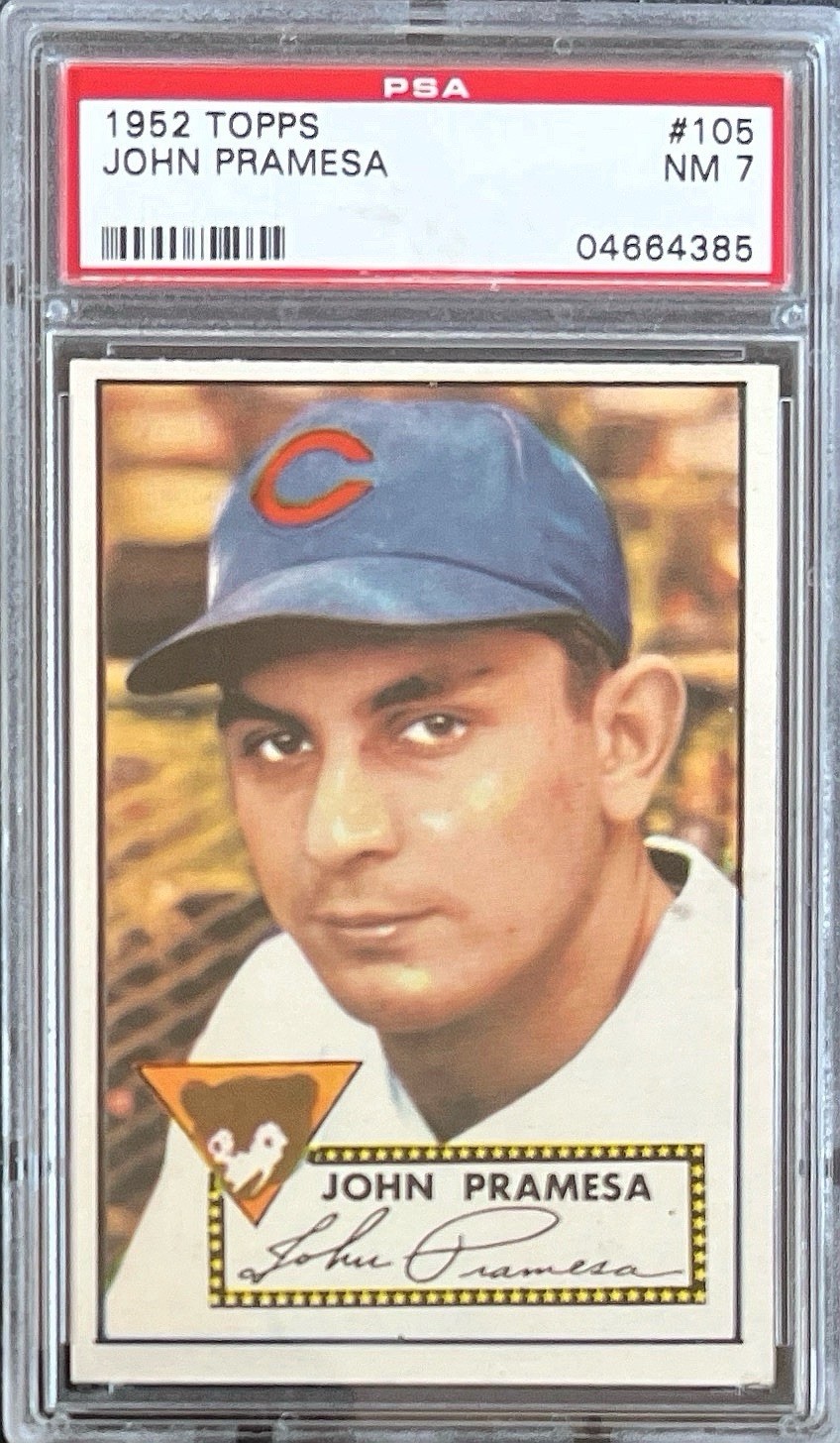 1952 Topps - #105 John Pramesa - PSA 7