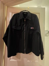 Mens XL Black Jacket Positano Charlie Lapson Workman Jacket Zip Maltese EUC  NEW
