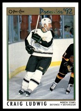 1991-92 O-Pee-Chee Premier Craig Ludwig Minnesota North Stars #80