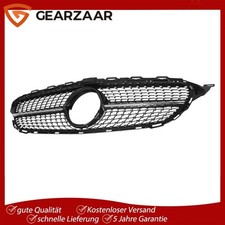 Grill K&uuml;hlergrill Diamant passt f&uuml;r Mercedes W205 C205 2015&ndash;2018 Glanz Schwarz