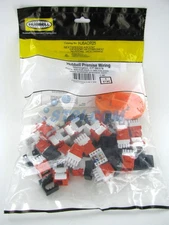 Hubbell Nextspeed Ascent 10Gig Cat6a Keystone Jack, Orange HJ6AOR25 ~STSI