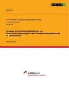 Anonym | Analyse Der EinsatzmöGlichkeiten Von Blockchain-Technologie In Der...
