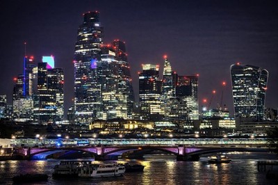 Blick von der Waterloo Bridge - 90 x 60 cm