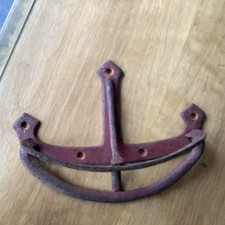 Vintage Wrought Iron Farm Stable Horse Tack Bridle Rack