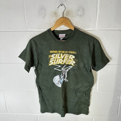 Vintage Marvel Shirt Herren Small Grün 2004 The Silver Surfer Comics Superheld