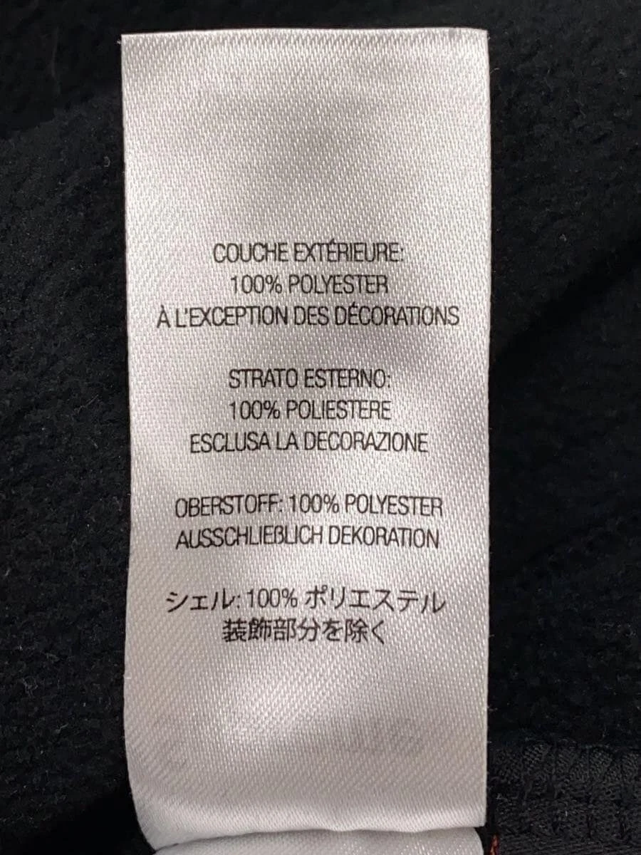 Felpa Supreme con cappuccio M poliestere nera tinta unita usata