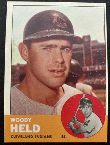 Woody Held #435 1963 Topps card
