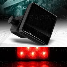 Smoke Lens 12-led 2 Trailer Truck Towing Hitch Cover Brake Light Lamp W4-pin