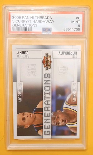 2009 Panini Generations Threads RC Stephen Curry/ Tim Hardaway PSA 9 POP 40