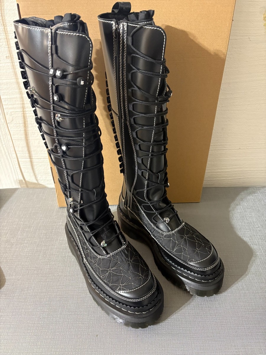 DR. MARTENS XTRM FRILL Platform Leather Limited Edition Boots