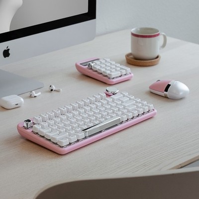 AZIO IZO Bluetooth and USB Mechanical Computer Keyboard with Red Switches...