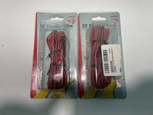 TruckSpec 20 Gauge 25 Ft Red/Black 2 Conductor Wire 12V DC Automotive Cable x2