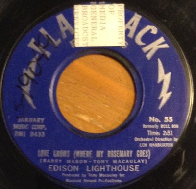 Edison Lighthouse - Love Grows Where My Rosemary Goes - Used Vinyl  - G8100z