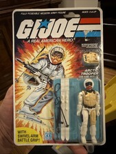 GI JOE ARAH SNOW JOB PEACH FILECARD 32 BACK EXPLOSION 1983 HASBRO NEW MOC AFA