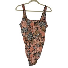 NEW A Pea in the Pod Maternity Bathing Suit One Piece Floral Boho Resort Size L