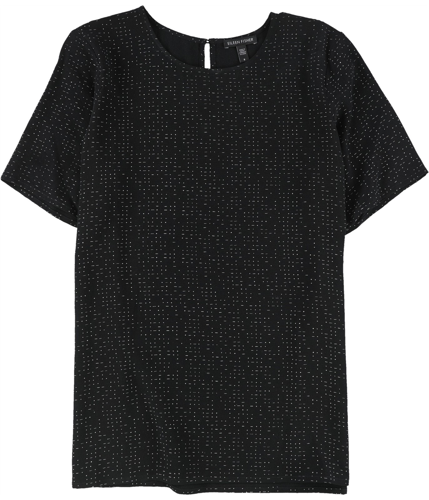 ALTRA Eileen Fisher Camicetta Pullover Donna Boxy Nero 8