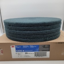 3M 5300 Blue Cleaner Floor Pads 20" Inch Scrubbing Pads 5 Pack 61-5000-44781