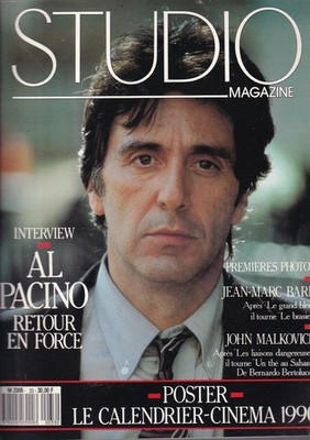 STUDIO MAG. Nr. 33 AL PACINO / JEAN-MARC BARR / JOHN MALKOVICH / BRIAN DE PALMA