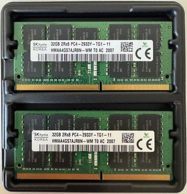 SK Hynix DDR4 64GB kit (2x32GB) PC4-2933Y SODIMM 2Rx8 RAM mit ECC